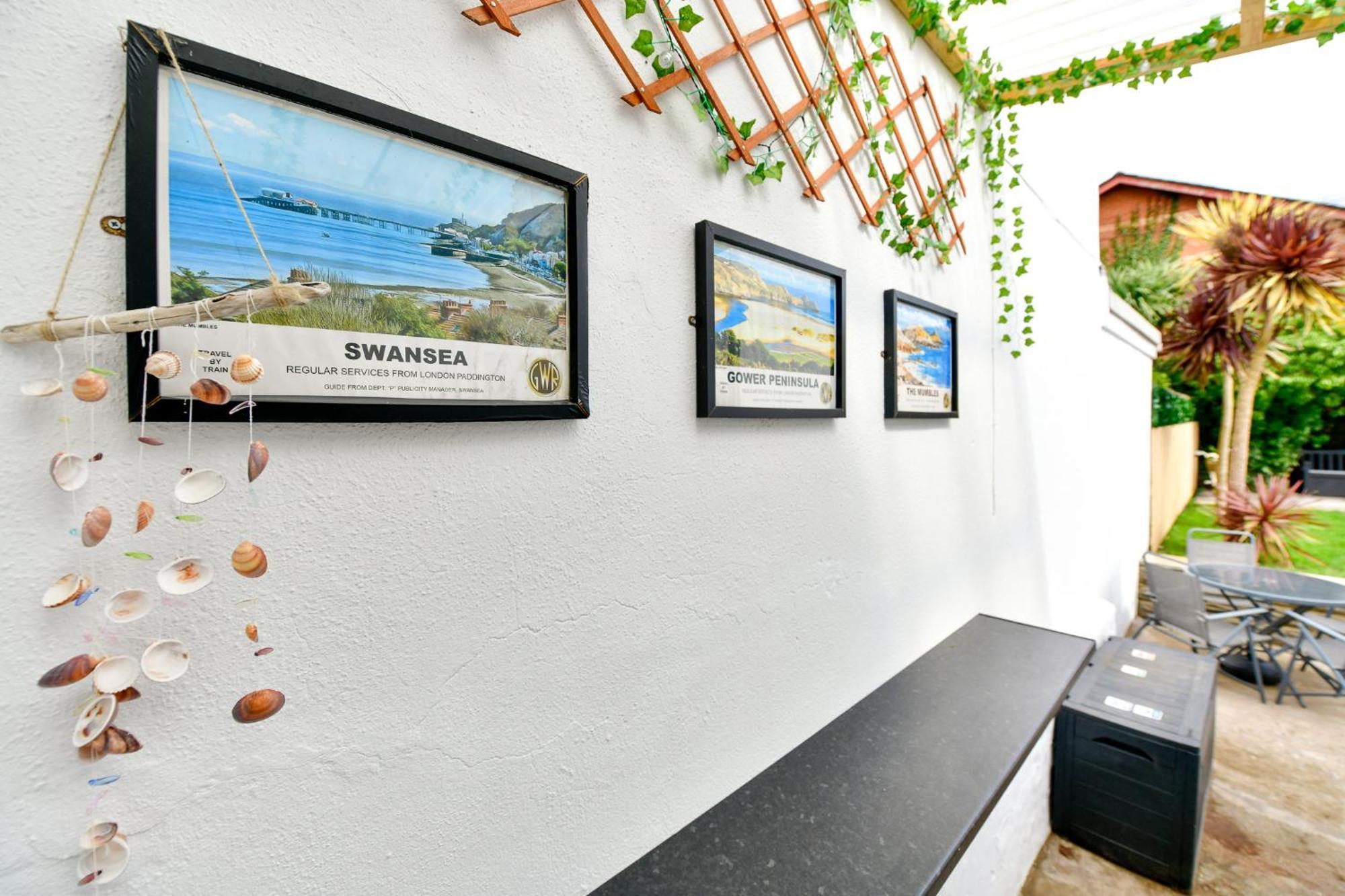 Free Parking - Heart Of The City - Superb Townhouse & Garden - Peaceful Area But Only 5Min Walk To Beach, Shops, Bars, Arena, Marina, Parks Swansea Zewnętrze zdjęcie